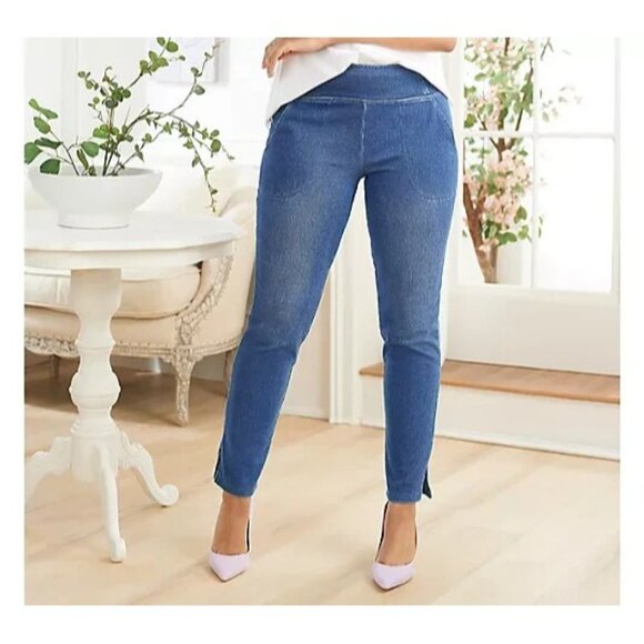 Women with Control Prime Stretch Tummy Control Pants Indigo Tall XS A561737 - Picture 2 of 2